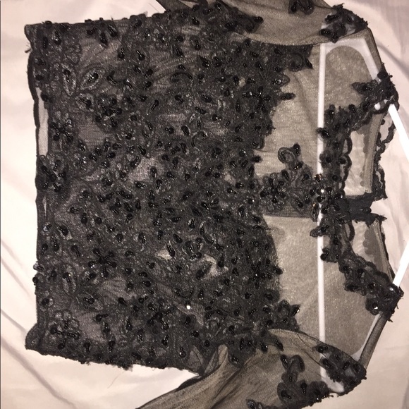 Black two piece prom dress - Picture 3 of 5